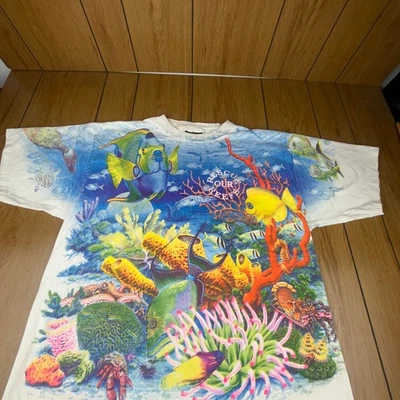 Camiseta De Colección Años 90 Lavandería Sucia Rescate Nuestros Arrecifes Gráfica XL Colorida Foto 1 de 4