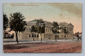 Antike Kalifornien Postkarte Los Angeles Polytechnic High School 1909 - Bild 1 von 2