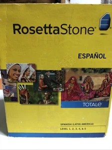 Rosetta Stone Spanish (Latin America) Espanol Version 4 Level 1-5 Set - Zdjęcie 1 z 1