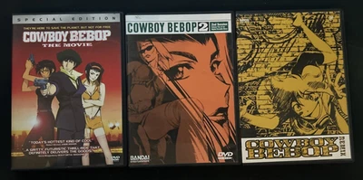 Cowboy Bebop DVD Lot of 3: The Movie, 2nd Session, 3 Remix - Image 1 of 4