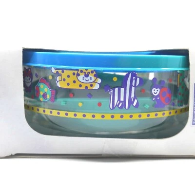 Cuenco de alimentación Playtex para niños con base de succión y tapa de almacenamiento de colección 1995 animales Foto 1 de 4