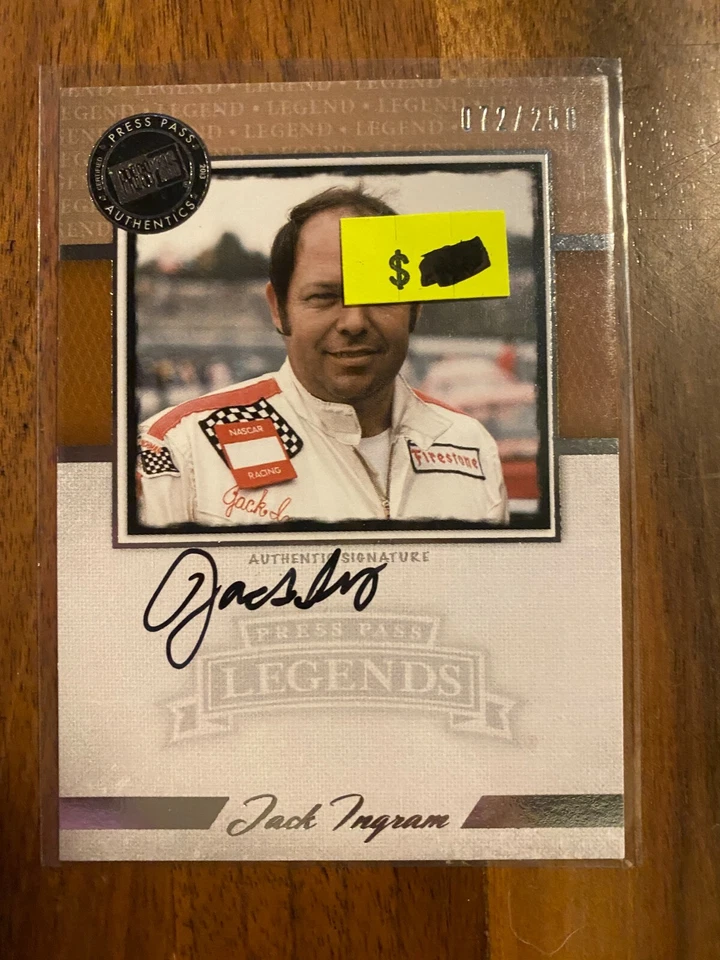 A69192 -  2013 Press Pass Legends Autographs Gold #LGJI Jack Ingram/250 - Image 1 of 1