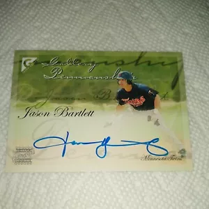 Jason Bartlett 2005 Topps Gallery AUTHENTIC AUTOGRAPH #GPA-JB Minnesota Twins - Picture 1 of 2