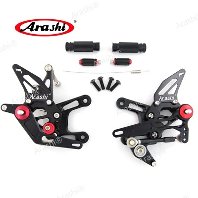 Apoio para os pés traseiro pinos para Kawasaki Ninja ZX10R ZX1000 ABS 2021 2022 2023 - Imagem 1 de 4