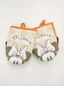 Guanti da forno arancioni nuovi senza etichette Disney autunno autunno ringraziamento Minnie topo - set di 2 - Foto 1 di 3