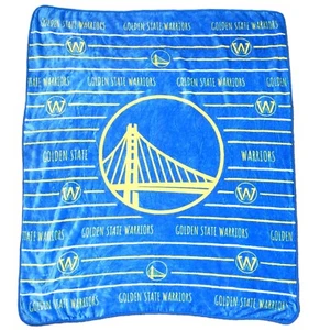 NBA BASKETBALL GOLDEN STATE WARRIORS 56" x 48" FLEECE BLANKET - Picture 1 of 1