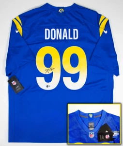 Aaron Donald Signed/Auto Los Angeles Rams Nike NFL Game Jersey Beckett COA - Picture 1 of 5