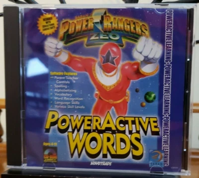 POWER RANGERS ZEO POWER ACTIVE WORDS SOFTWARE CD SABAN 1996 - Image 1 of 2