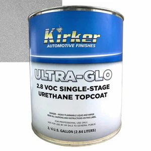 0.75 Gallon Kirker Ultra Glo Acrylic Urethane Car Paint Silver Metallic UA-61231 - Picture 1 of 2