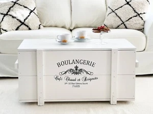 Arcón De Mesita Baja Madera Maciza Mesa Salón Truhentisch Caja Vintage Shabby M - Imagen 1 de 7