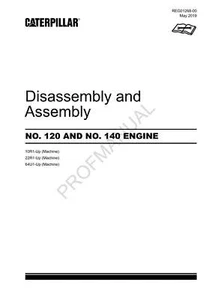 Caterpillar Cat 120 140 Motor Demontage Montage Service Manual - Bild 1 von 1