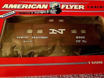 American Flyer 1991 New Haven Square Window Caboose, NIB AMF 48707 - Image 1 of 2