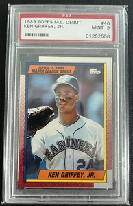 1990 Topps 1989 Major League Debut #46 HOF Ken Griffey Jr PSA 9 Mint! Looks 💎! - Picture 1 of 2