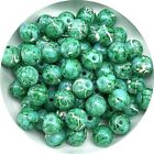4mm 6mm 8mm 10mm Pattern Round Glass Beads Loose Spacer Lot Jewelry Making DIY