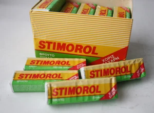 4X RARE VINTAGE 90'S STIMOROL FRUIT CHEWING GUM PACKS DENMARK NEW SEALED NOS ! - Picture 1 of 4