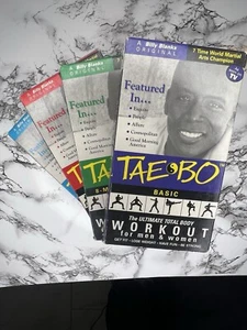 Tae Bo - Billy Blanks LOT OF 4 - VHS Fitness Workout Tapes Set 4 - Picture 1 of 15
