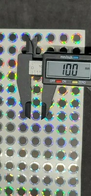 Adhesivo plano holográfico plateado ojos de pescado 10 mm, aparejo para atar moscas 168 piezas  Foto 1 de 4