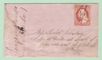 #11 on ca1851 (Sept 1) Cover w/ms LEVERINGTON PO (Philadelphia) to 28 Winter St - Image 1 of 2