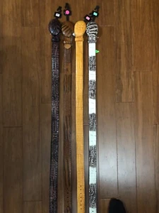 LOS ALTOS GENUINE AUTHENTIC NATURAL CROCODILE WESTERN LEATHER SIZE 34 BELTS NEW - Picture 1 of 7
