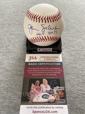 ATLANTA BRAVES- JOHN SCHUERHOLZ AUTOGRAPH MAJOR LEAGUE BASEBALL JSA AM66111