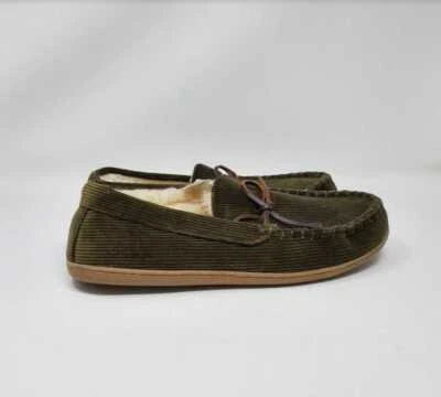全新 男式 12 J CREW 经典 CORDUROY MOCCASIN 滑鞋 CANTEEN OLIVE — 第 1/4 张图片