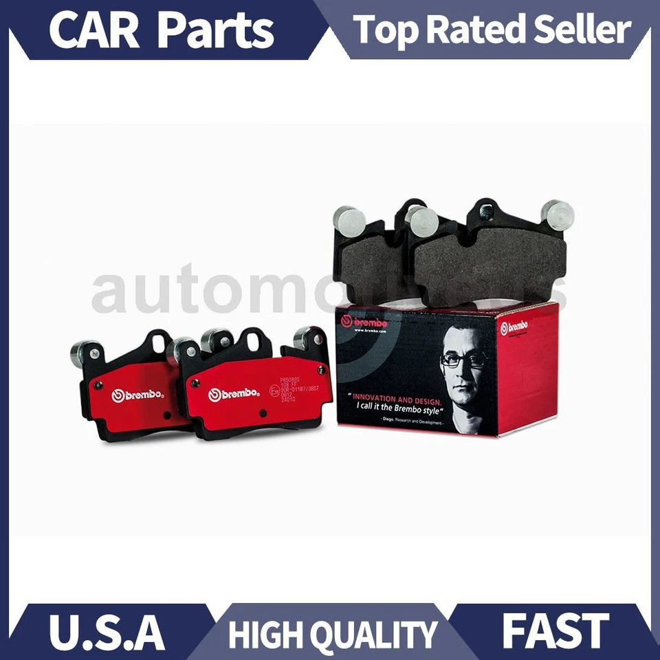 Rear Disc Brake Pad Set 1X Brembo For Mercedes-Benz GL63 AMG 2013 2014 2015 2016 - Image 1 of 1