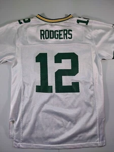 Reebok Jersey Youth Large Aaron Rodgers Green Bay Packers Football White - Picture 1 of 21