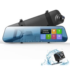Car Dash Cam Touch Screen DVR Camera Mirror Recorder HD 1080P Video Rear View