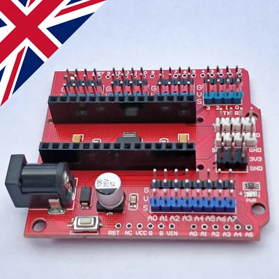 🇬🇧 Arduino Nano to Uno format breakout expansion adapter board, shield - Image 1 of 4