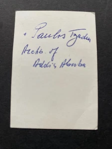 PAULOS TZADUA (†2003) cardinal  autograph signed photo from 1981 - Picture 1 of 2