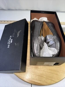 NEU mit Karton Coach Penny Damen-Loafer metallisch Größe 5,5 M metallisch - Bild 1 von 18