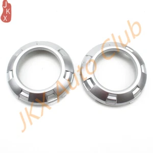 Par de luces antiniebla delanteras plateadas cubiertas cromadas para Mitsubishi Pajero 2007-2010 V97 - Imagen 1 de 5