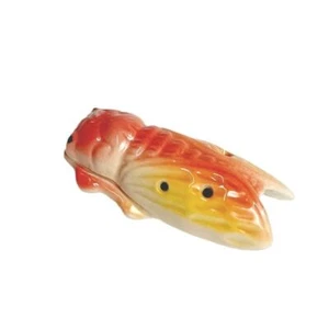 Ceramica Ocarina 5 Fori Flauto Principiante Strumento Decorazione Fioriera Ornamento 2PZ - Foto 1 di 4