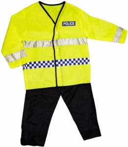 Boys Girls Policeman Policewoman Cop Fancy Dress Up Costume To Fit Age 5-7 Years - Picture 1 of 1