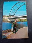 Vintage Postcard, Scotland, Bonar Bridge, Salmon fishing, Unposted