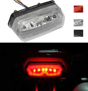 LED Light + Integrated Turn Signals HONDA CB650F 2014 2015 2016 CBR650F CLEAR - Picture 1 of 1