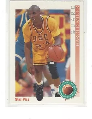 1992 STAR PICS BASKETBALL AUTOGRAPHS SERIES SINGLES - Image 1 of 2