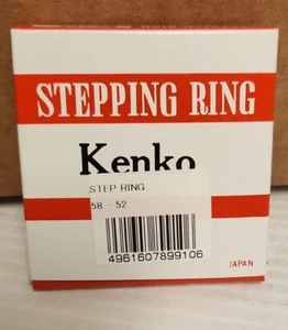 Kenko Step-Down Adapter Ring 58mm Lens to 52mm Filter Size - Picture 1 of 4