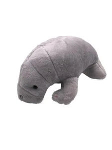 Plush Toy Stuffed Animal Fabric Animal Manatee Gray Mammal 23 cm - Picture 1 of 2