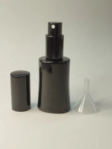 parfum flakon leer Schwarz 30ml + Trichter Schwarz - Bild 1 von 2