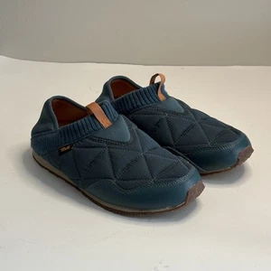 Pantofole Teva Ember Moc donna 9 blu trapuntate outdoor slip on calze a costine comode - Foto 1 di 8