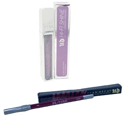 Urban Decay Hi-Fi Shine Ultra Cushion Lip Gloss "SNAPPED" & Lip Pencil “Venom” - Image 1 of 4