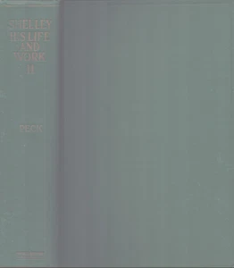 Shelley: His Life and Work in 2 volumes 1927 Very Good - Imagen 1 de 2