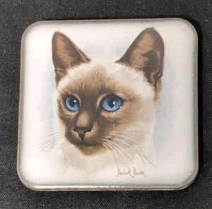 Vintage Keramik Küchenmagnet Siamkatze Derick braun Küche Japan - Bild 1 von 3