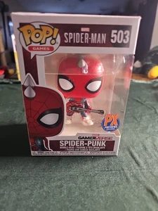 Funko Pop! Vinyl: Marvel - Spider-Punk Px Exclusive) #503 Non Mint Box Damage - Picture 1 of 6