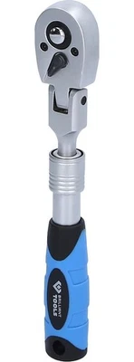 Brilliant Tools 1/4" Teleskop-Umschaltknarre mit flexibelem Kopf (175 - 225 mm) - Bild 1 von 4