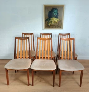 Set of 6 G Plan Fresco Mid Century Teak Dining Chairs, Delivery Available - Picture 1 of 9