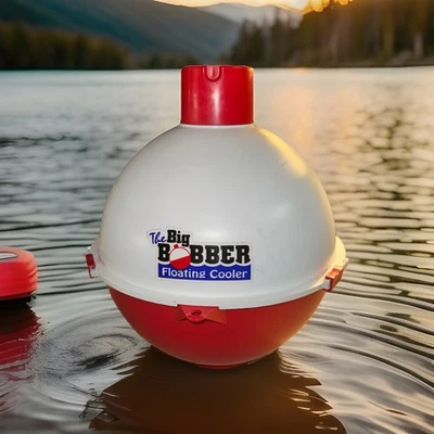The Big Bobber Floating Cooler 12 Can Ice Chest Fishing Camping - Excellent - Image 1 of 4