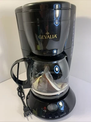 GEVALIA Kaffe 12 Cup Programmable Coffee Maker Model DL-12B Black - Image 1 of 4
