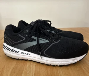 Brooks Beast 20 Zapatos Para Hombre Talla 10 2E Tenis Anchos Negro Blanco Correr - Imagen 1 de 10